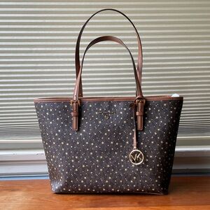 Michael Michael Kors JET SET CHARM Carryall Tote Brown Multi